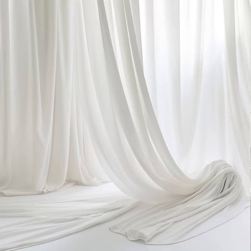 Ivory Sheer Draping