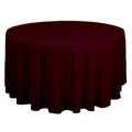 Round Burgundy Tablecloth