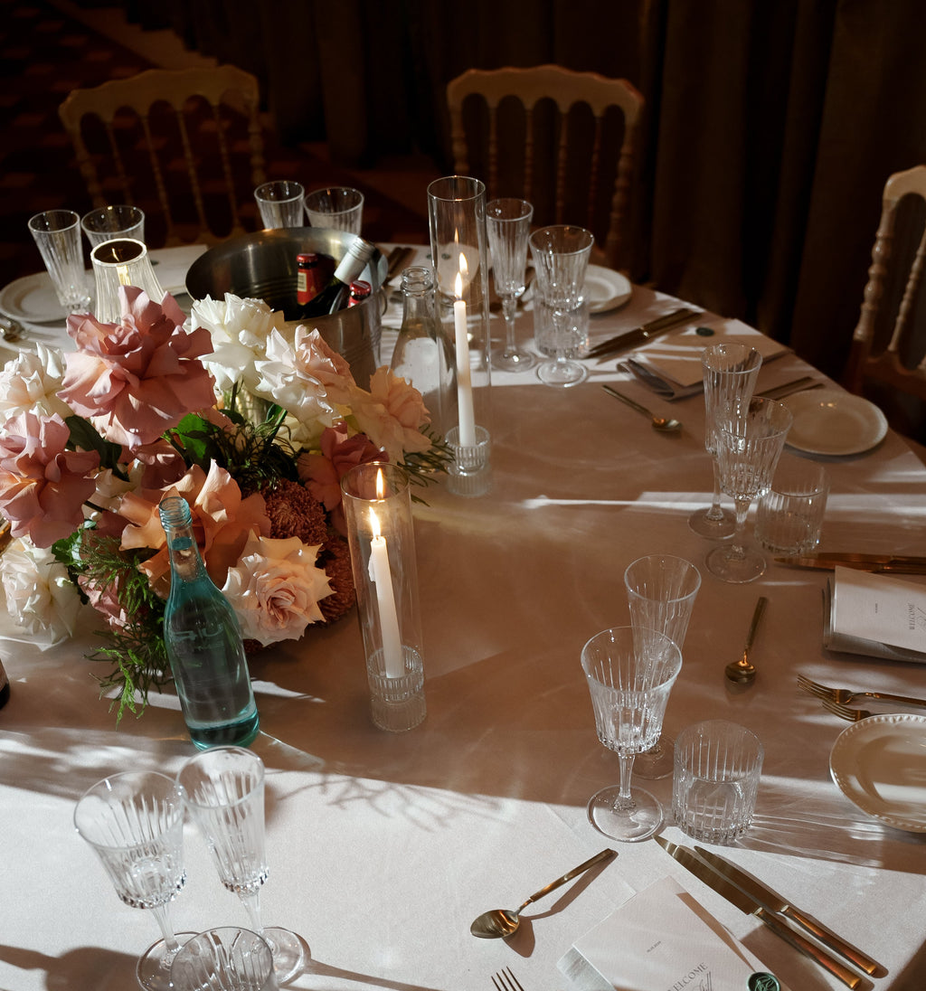 Glass Candleholder & Sleeve