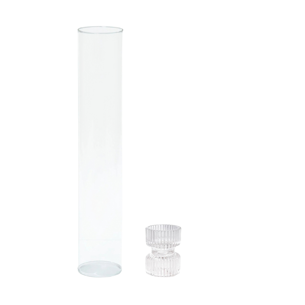 Glass Candleholder & Sleeve