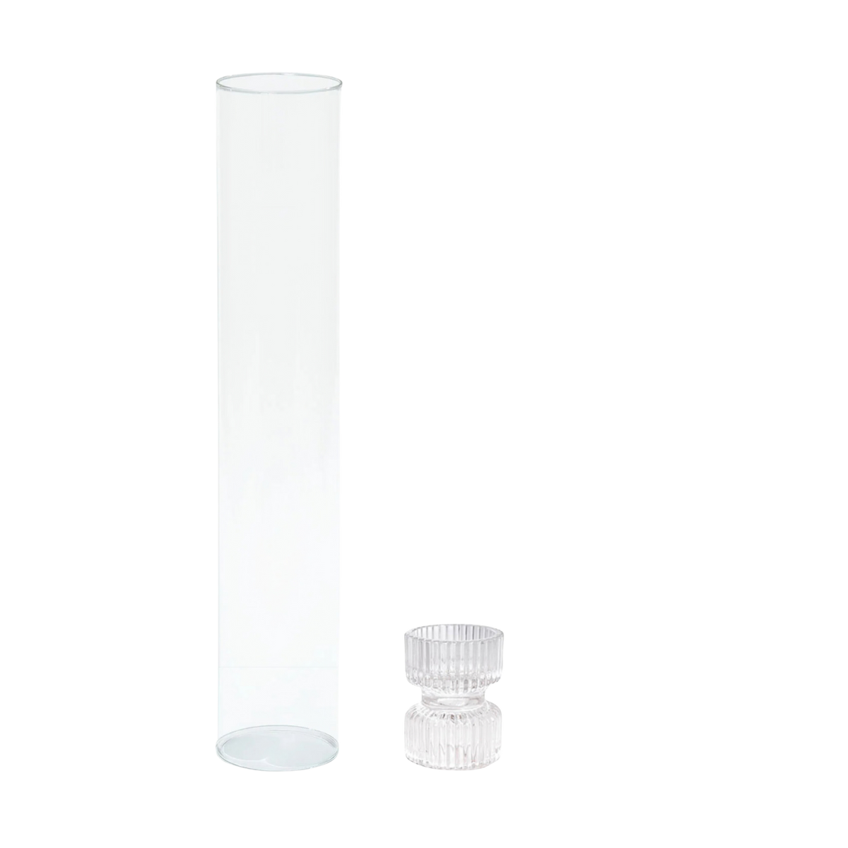 Glass Candleholder & Sleeve