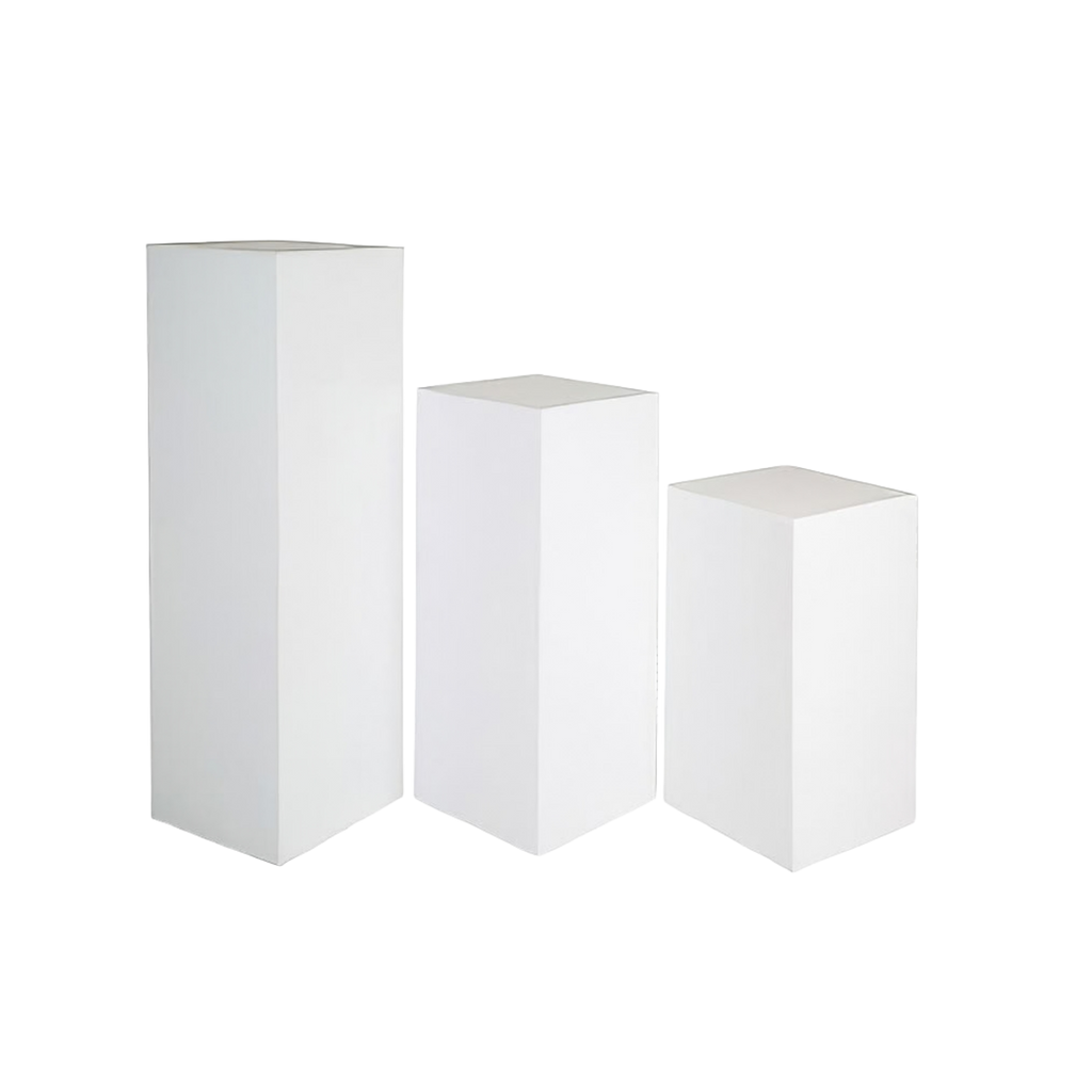 White Square Plinth